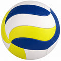 Volleyball Größe 5 für Indoor und Outdoor, Blau/Weiß/Gelb
