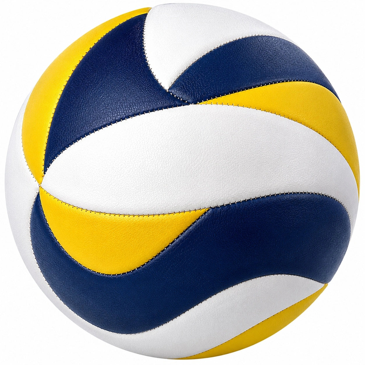 Hochwertiger Volleyball für Indoor und Outdoor in Gelb/Blau/Weiß