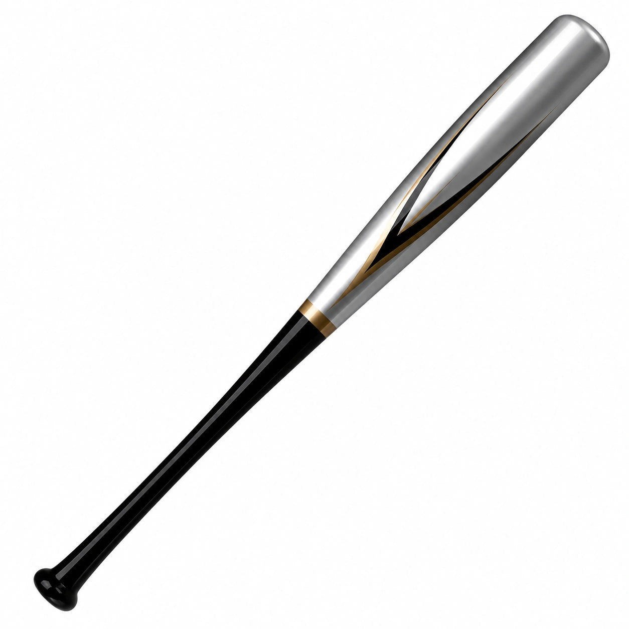 Silber/Schwarz Baseballschläger 76 cm