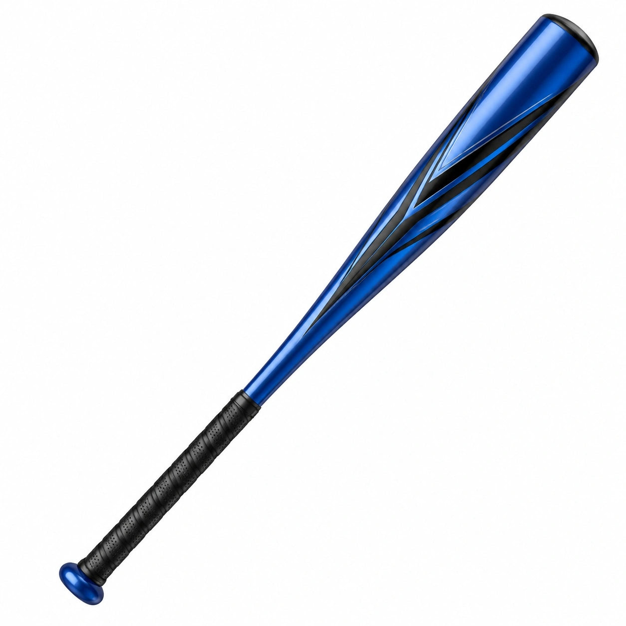 Blauer Baseballschläger aus Aluminium mit ergonomischem Griff
