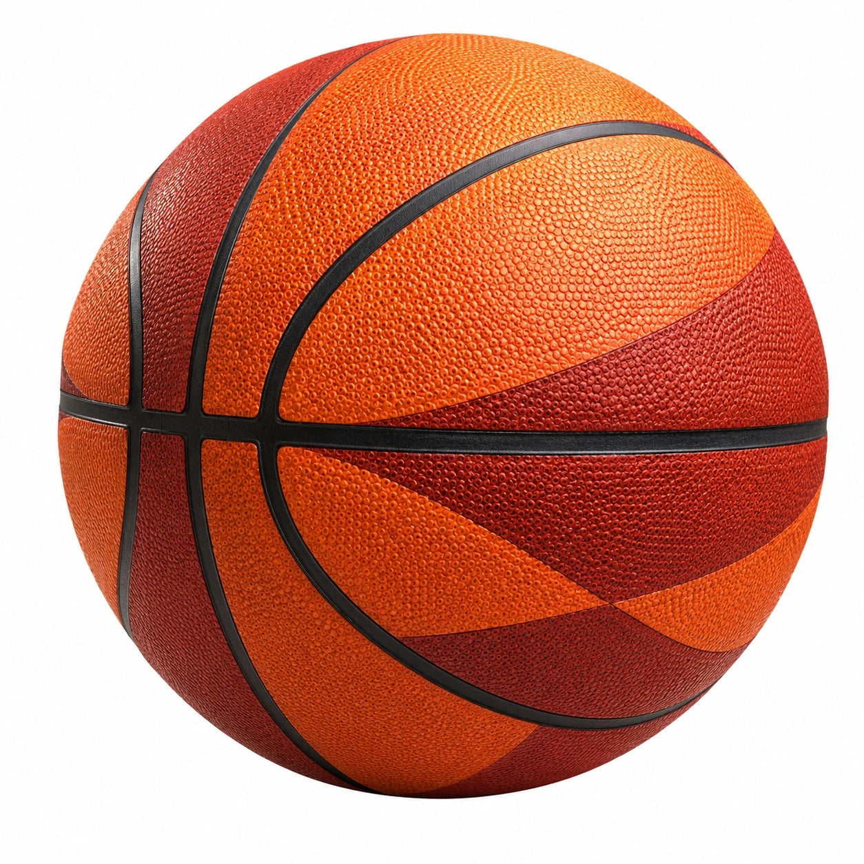 Hochwertiger Basketball für Indoor und Outdoor in Orange/Rot