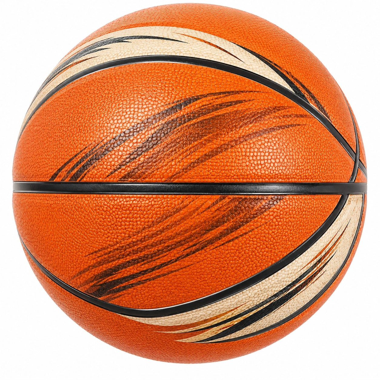 Basketball Gr. 7 für Indoor und Outdoor, Orange/Beige/Schwarz