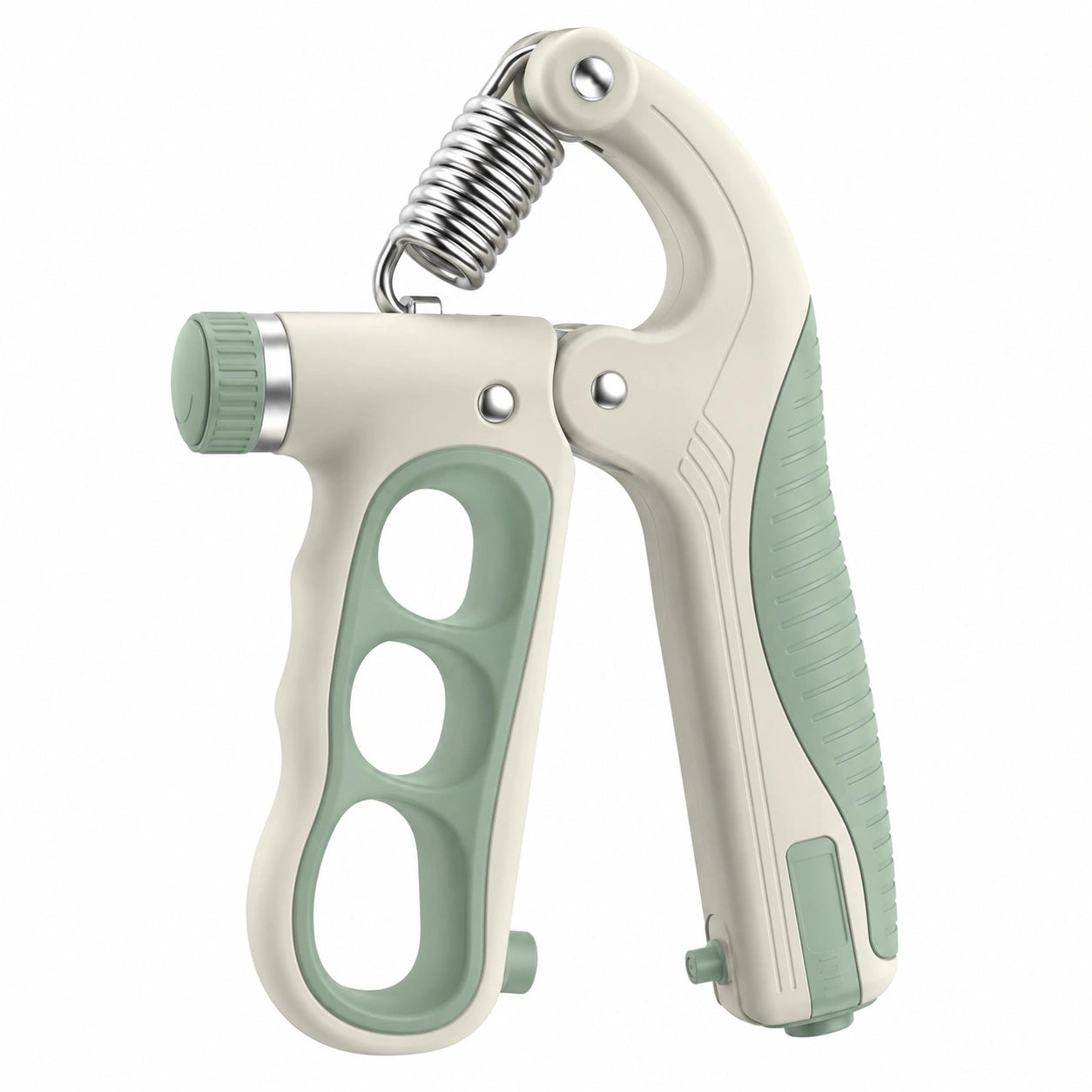 Verstellbarer Handtrainer Beige/Grün mit Ergonomischem Griff