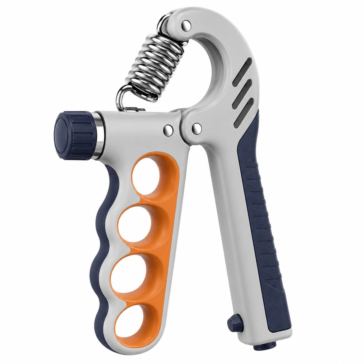 Ergonomischer verstellbarer Handgreifer für Krafttraining Grau/Orange/Blau