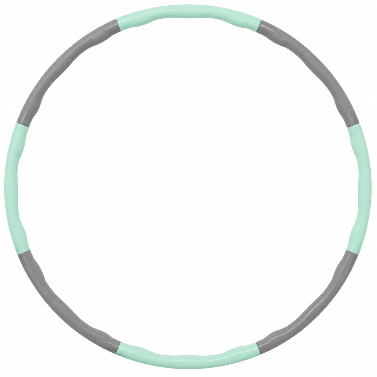 Hula-Hoop Reifen für Fitness, 100cm, Grau/Grün