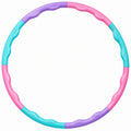 Hula Hoop Fitness Reifen mit Massagefunktion - Rosa/Lila/Türkis, 100cm