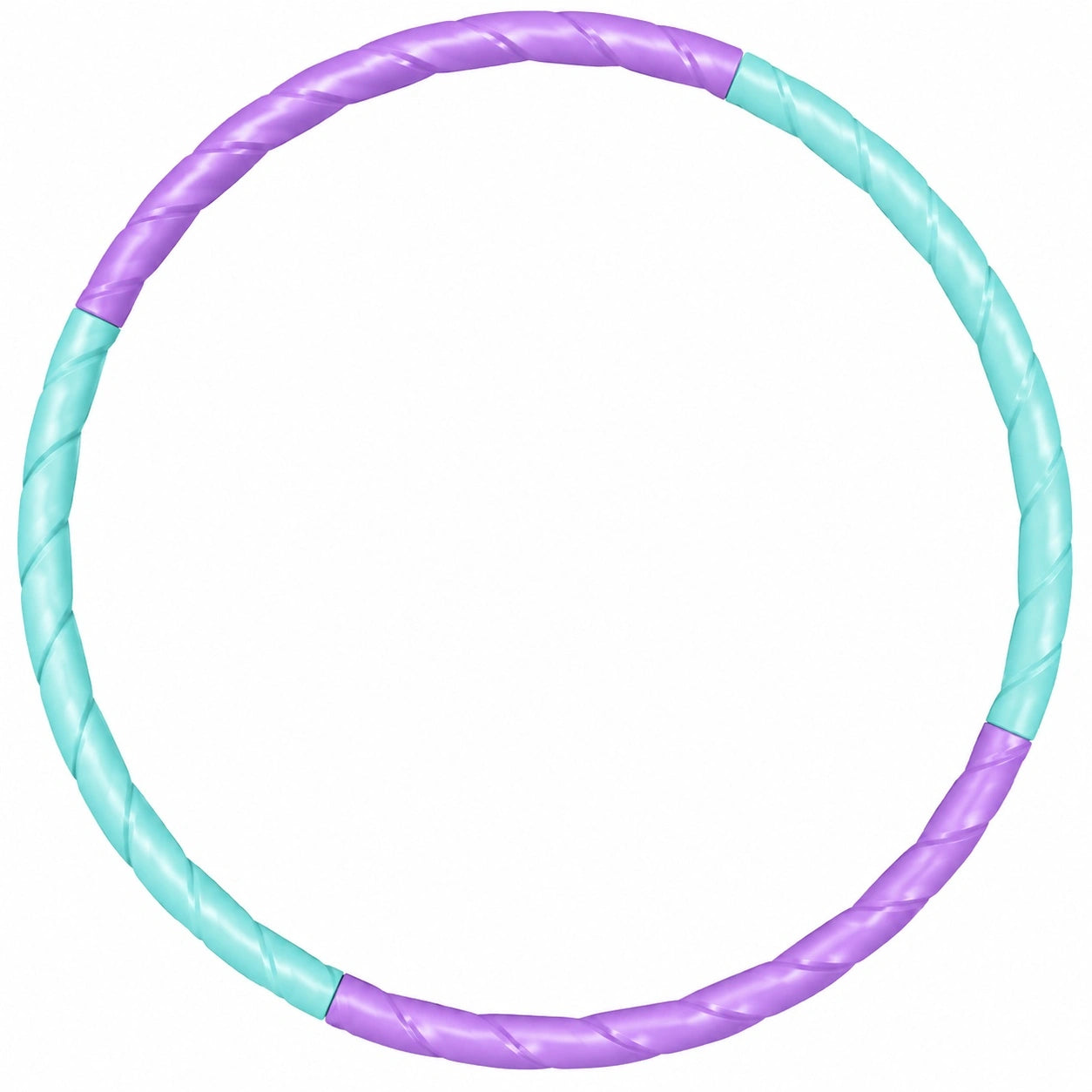 Hula-Hoop Reifen 98 cm Lila/Türkis für Fitness und Aerobic