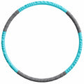 Hula Hoop Fitnessreifen Türkis/Grau abnehmbar Ø 100 cm