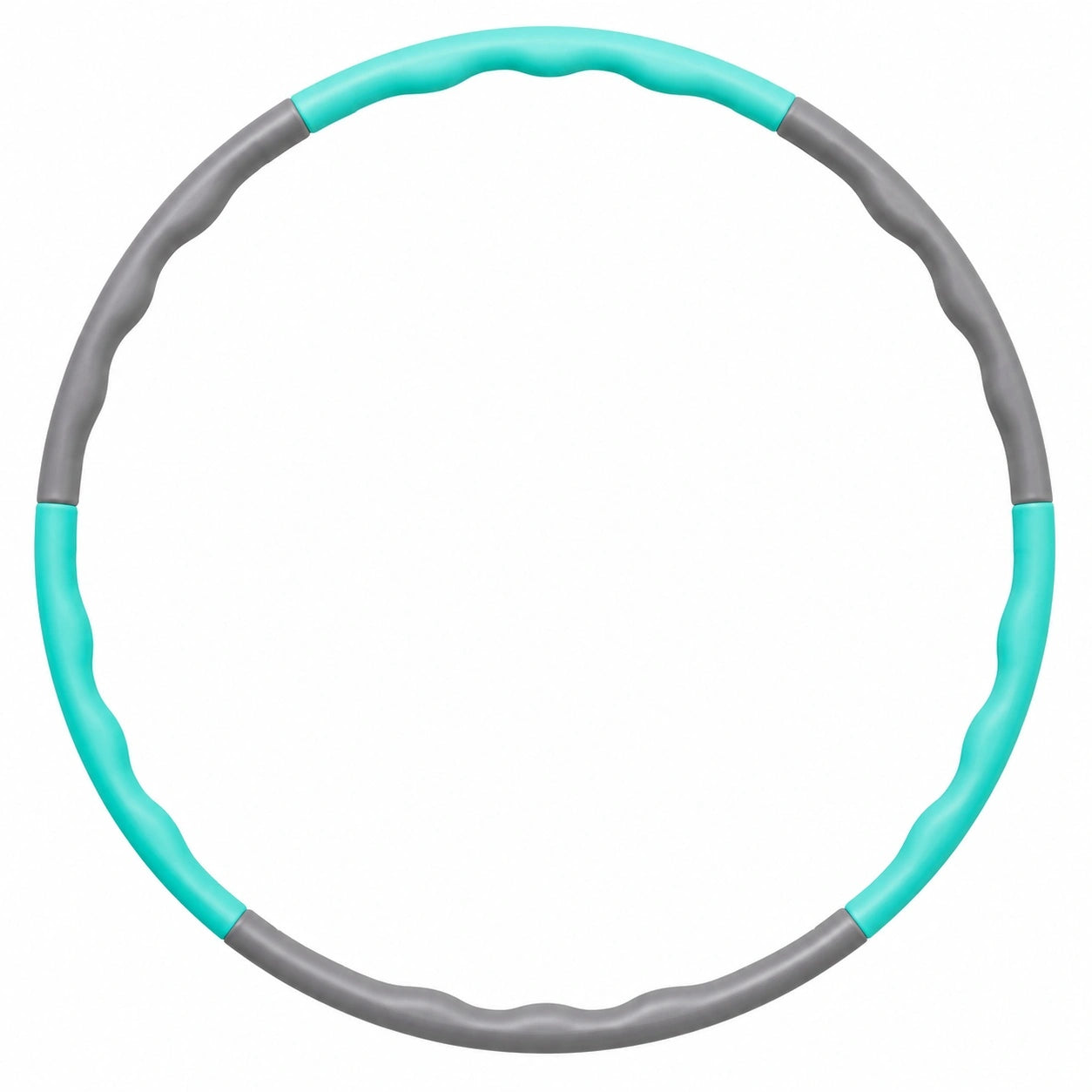 Hula-Hoop Reifen mit Massagefunktion 95cm Türkis/Grau