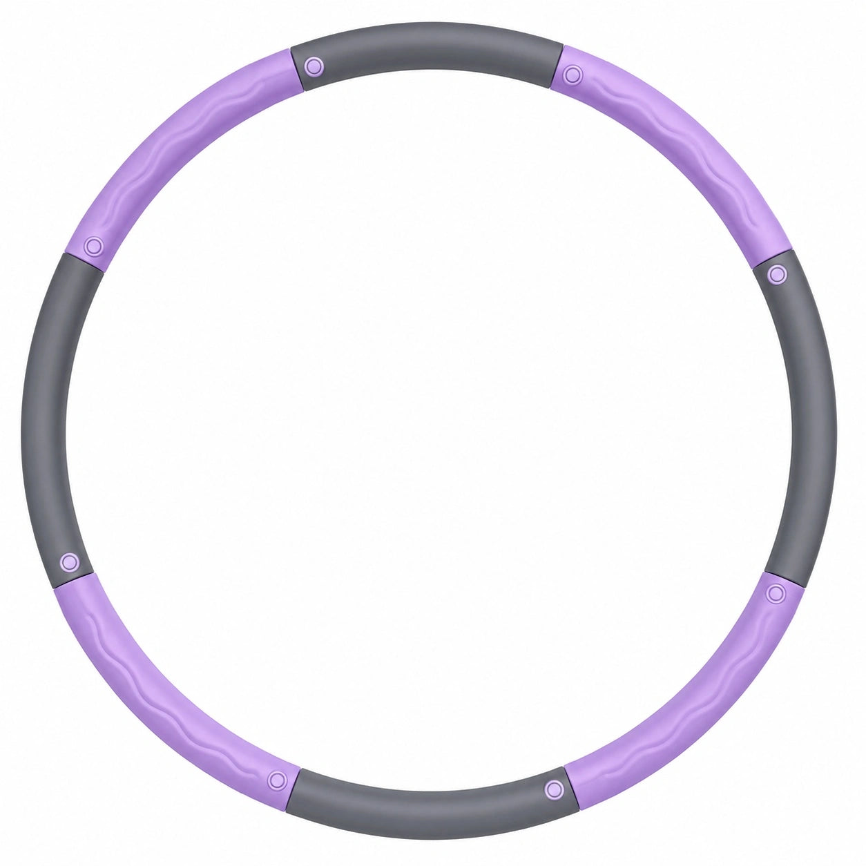 Hula Hoop abnehmbar mit Schaumstoff Lila/Grau 100 cm