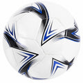 Fußball Größe 5 Weiß/Schwarz/Blau Design für Training und Freizeit