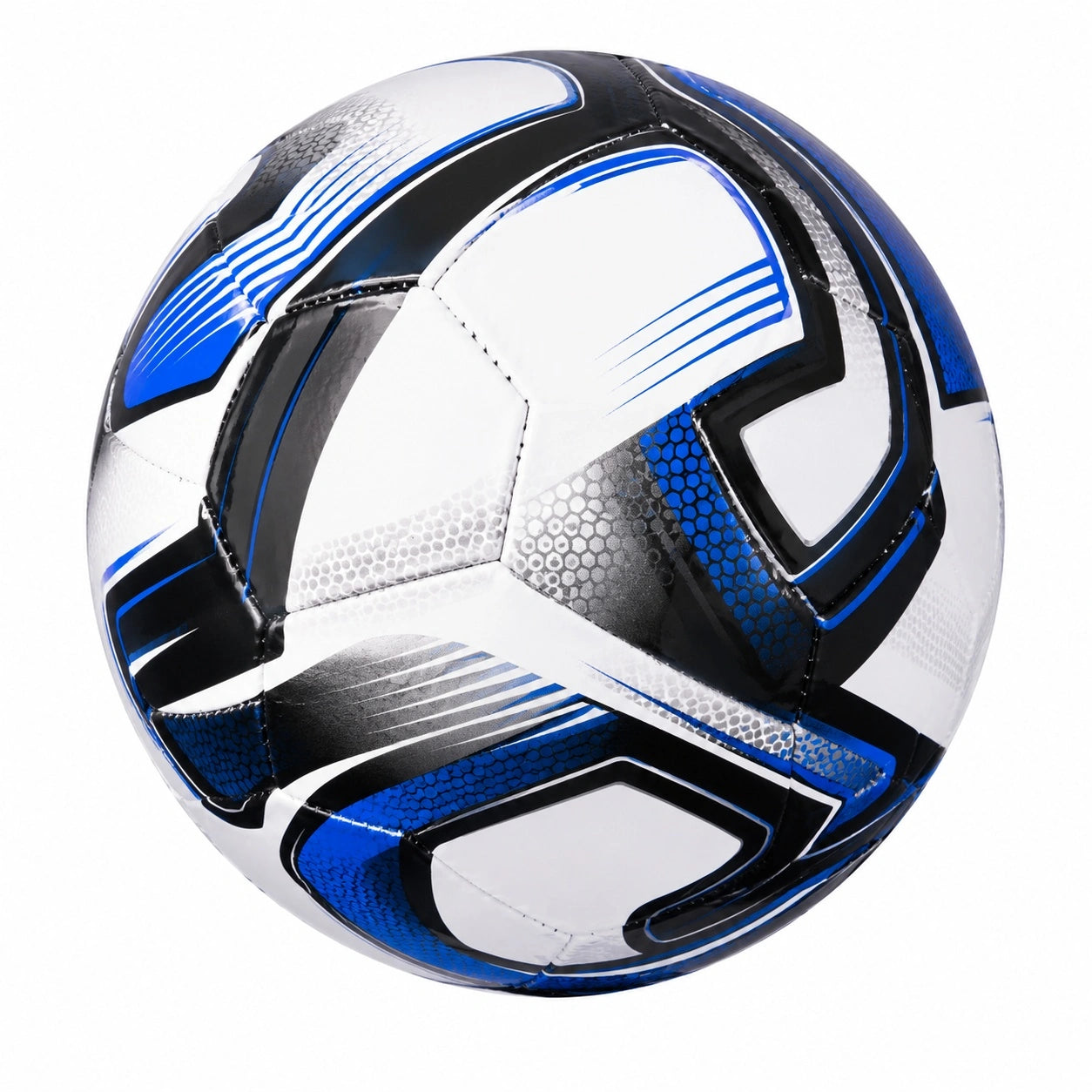 Fußball Trainingsball Blau und Weiß