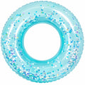 Aufblasbarer Schwimmring mit Glitzer Türkis